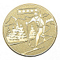 Эмблема Биатлон 25мм металл (золото)  в Иркутске - купить в интернет магазине Икс Мастер