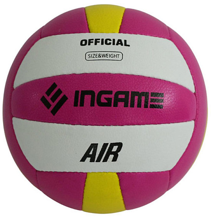 Мяч волейбольный INGAME AIR, розово/желт - купить в интернет магазине Икс Мастер 