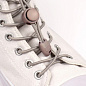 Шнурки для обуви круглые, ширина 3мм 100см с фиксатором, серый в Иркутске - купить в интернет магазине Икс Мастер