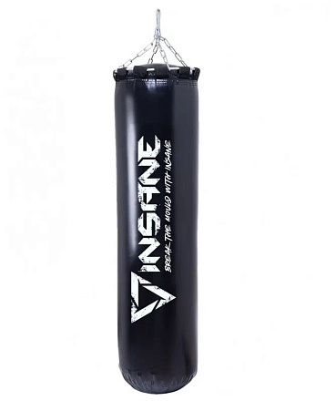 Мешок боксерский INSANE PB-01, 110 см, 40 кг, тент, черный в Иркутске - купить в интернет магазине Икс Мастер