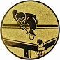 Эмблема Бильярд 25мм металл (золото) в Иркутске - купить в интернет магазине Икс Мастер