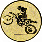 Эмблема Мотоспорт 25мм металл (золоото) в Иркутске - купить в интернет магазине Икс Мастер