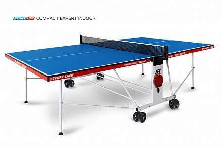 Стол теннисный START LINE COMPACT EXPERT INDOOR Blue - купить в интернет магазине Икс Мастер 