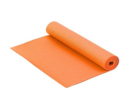 Коврик для фитнеса и йоги Larsen PVC, 173х61х0,4 см, оранжевый в Иркутске - купить в интернет магазине Икс Мастер