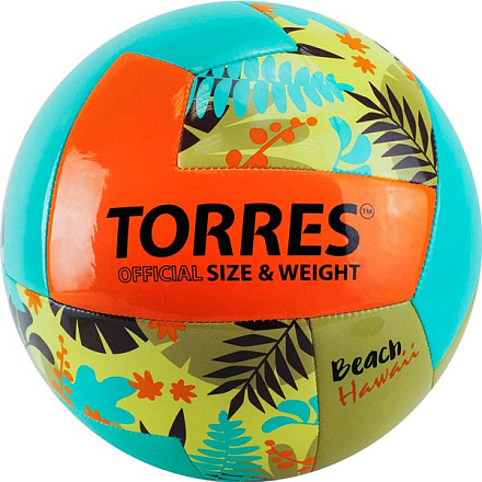 Мяч для пляжного волейбола TORRES Hawaii V32075B - купить в интернет магазине Икс Мастер 