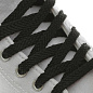 Шнурки для обуви плоские, 8мм, 120см, цвет чёрный 1622959 в Иркутске - купить в интернет магазине Икс Мастер