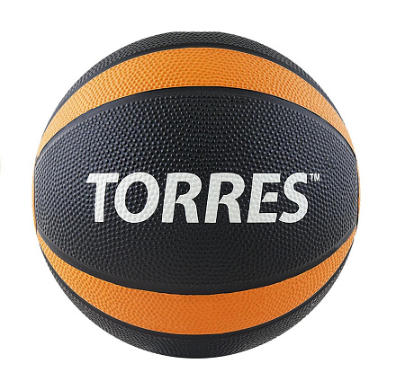 Медбол TORRES 2 кг, черно-оранжево-белый в Иркутске - купить в интернет магазине Икс Мастер