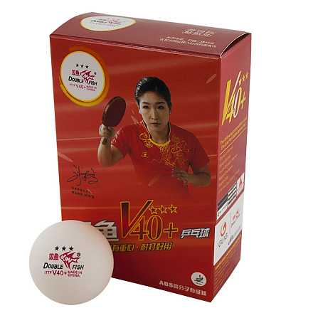 Мячи для н/т Double Fish 3* Word Cup ITTF (6 шт/упак.) р-р.40+, белый - купить в интернет магазине Икс Мастер 