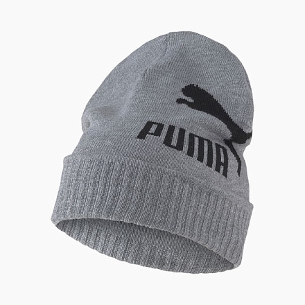 Шапка Puma Archive Logo Beanie Grey в Иркутске - купить в интернет магазине Икс Мастер