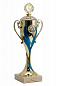 Кубок Утро 089-270 золото-синий, высота 27см. в Иркутске - купить в интернет магазине Икс Мастер