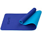 Коврик для йоги STARFIT FM-201 TPE 183x61x0,6 см, синий/т.синий в Иркутске - купить в интернет магазине Икс Мастер